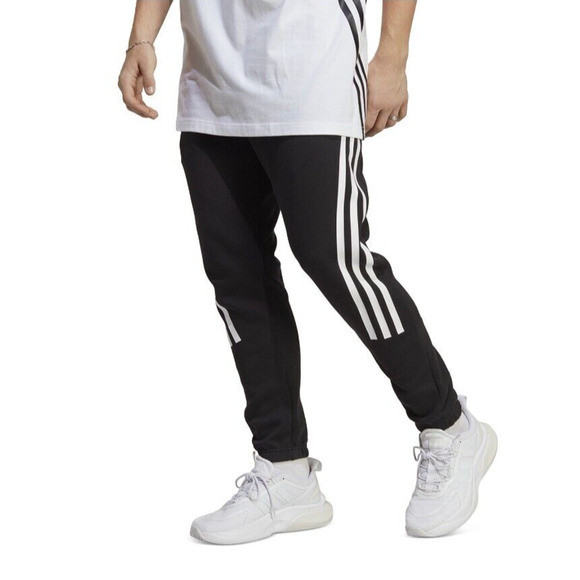 NEW Adidas Men's Future Icons Slim Fit Joggers Black 3 Stripe Size 2XL - Picture 1 of 8
